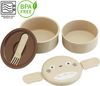 Skater Round Lunch Box 500ml Bento Box with Fork My Neighbor Totoro Ghibli Made in Japan