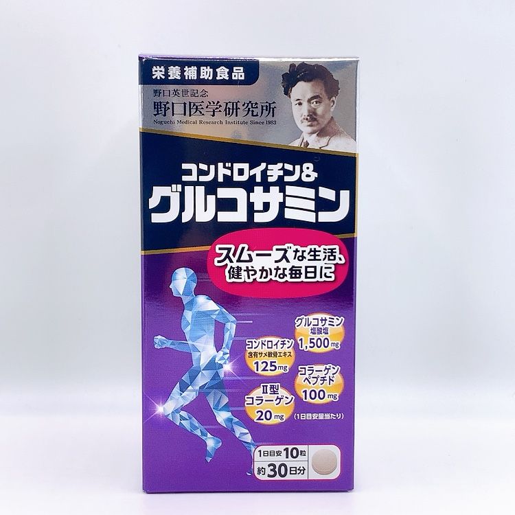野口醫學研究所 軟骨素與葡萄糖胺 300 片