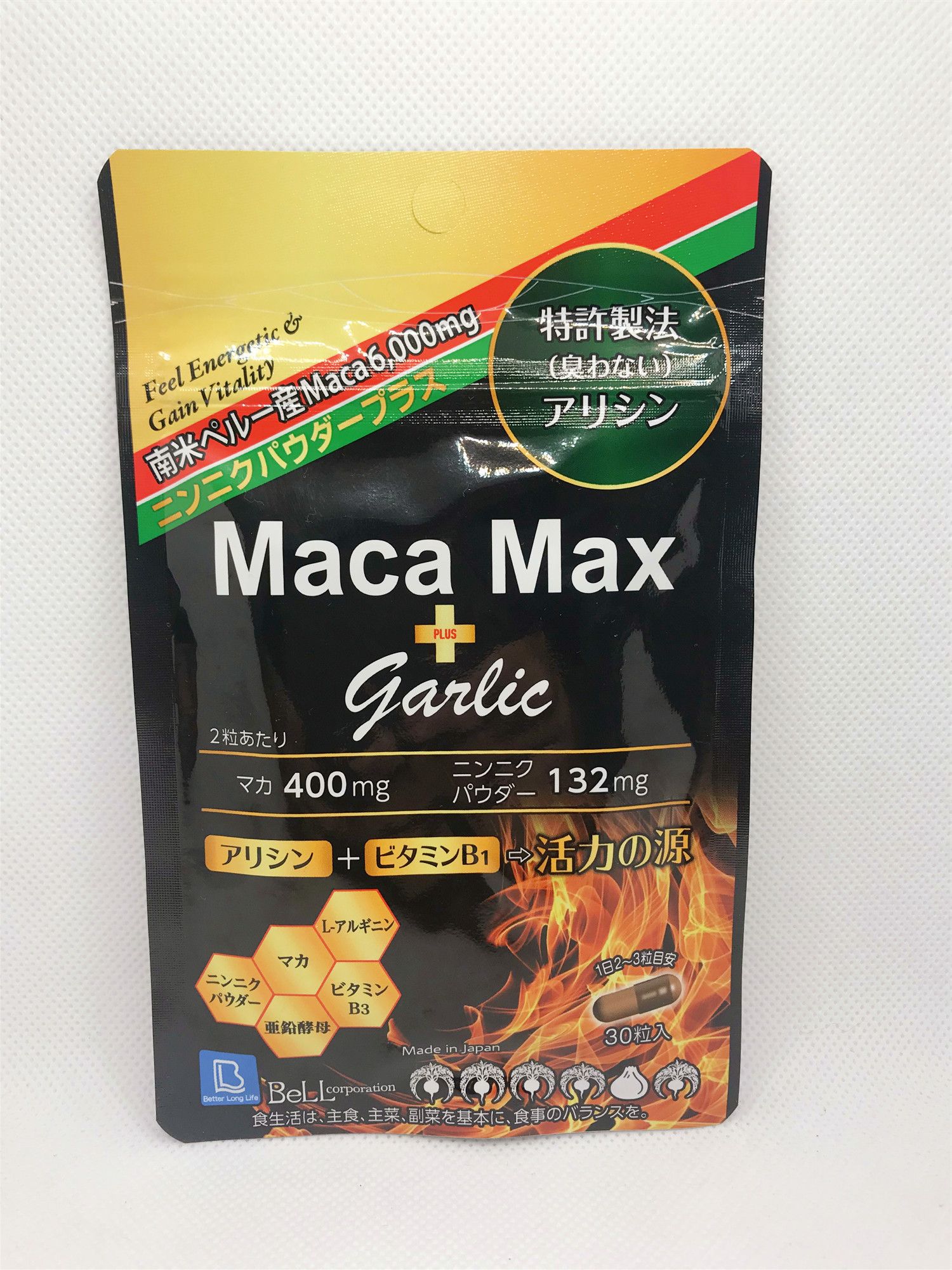 マカマックス プラス ガ一リック 30粒