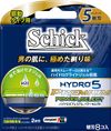 시크 Schick 5중날 하이드로5 프리미엄 교체용 면도날 8개입 알카라인 AAA 건전지 2개 포함 남성용 면도기