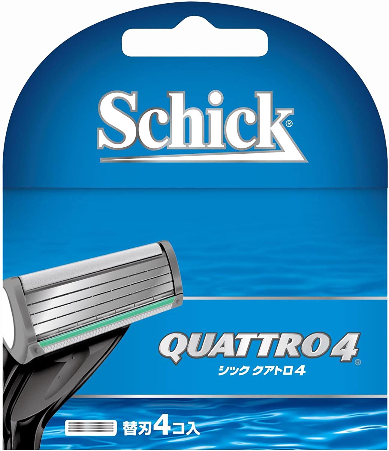 Schick 舒適牌 Schick 別緻的Schick Quattro 4 4-刀片替換刀片（4件）