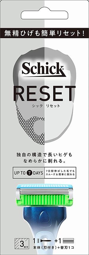 Schick(シック) RESET リセット ホルダー刃付き+替刃1コ SCHICK RESET 1 個