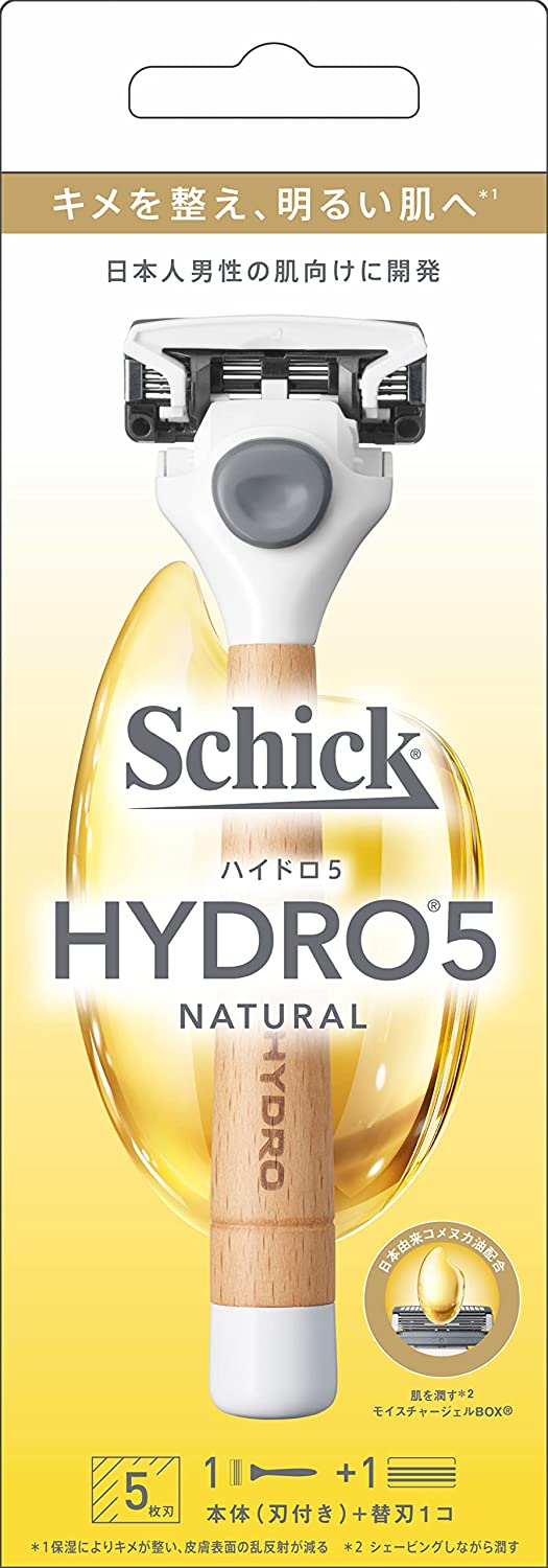 Schick 舒適牌 Schick 別緻的Schick Hydro 5天然持有人（帶有刀片+1個替換刀片）