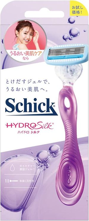시험을위한 세련된 Schick Hydro Silk Holder (블레이드 포함)