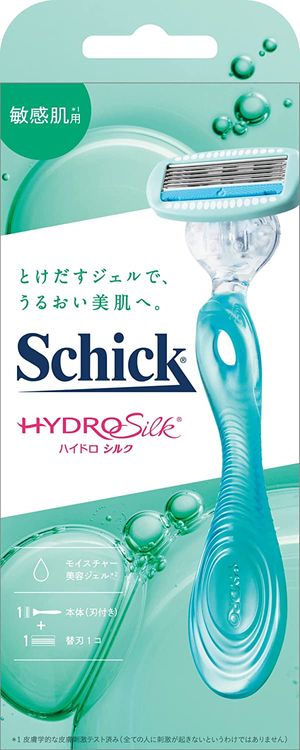 Schick HydroSilk Sensitive Skin Holder (with blade + 1 replacement blade)