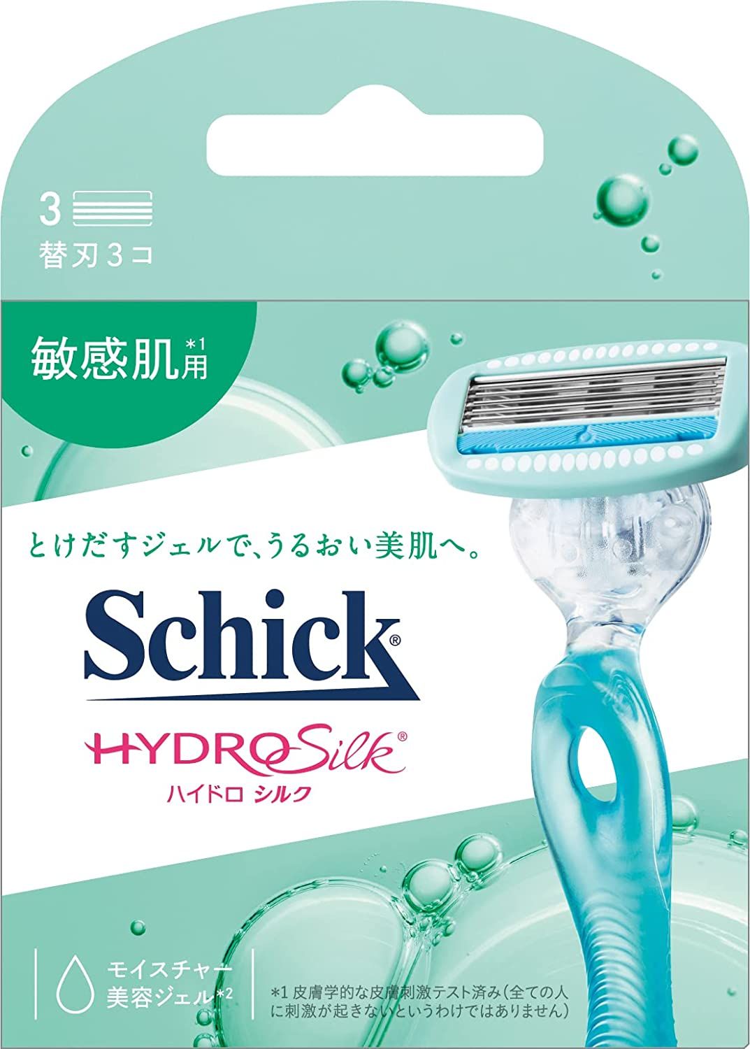 Schick HydroSilk Replacement Blades for Sensitive Skin (Pack of 3)