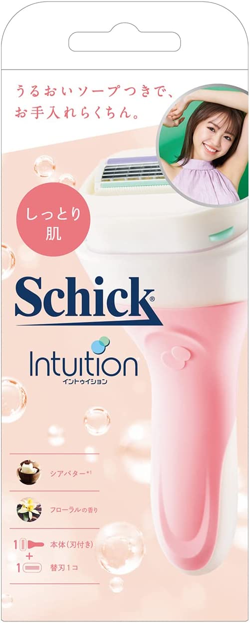 Schick 舒適牌 Schick 別緻的片腸濕皮膚固定器（帶有刀片+1個替換刀片）