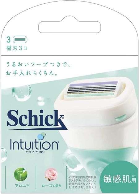 Schick Intuition Replacement Blades for Sensitive Skin (Pack of 3)