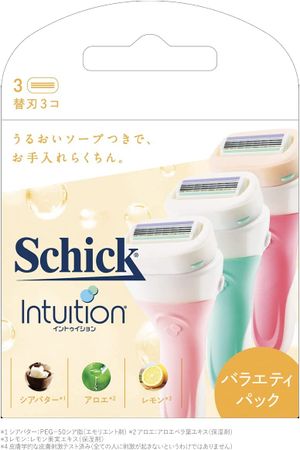 Schick Intuition Variety Pack Replacement Blades (3 pieces)