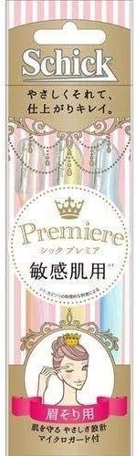 Schick Japan Premier Sensitive Skin Eyebrow L Disposable 3-Pack