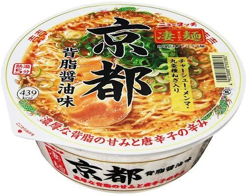 Yamadai New Touch Sugomen Kyoto Pork Back Fat Soy Sauce Ramen 124g