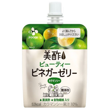 CJ재팬 미초 뷰티 비네거 젤리 칼라만시 130g