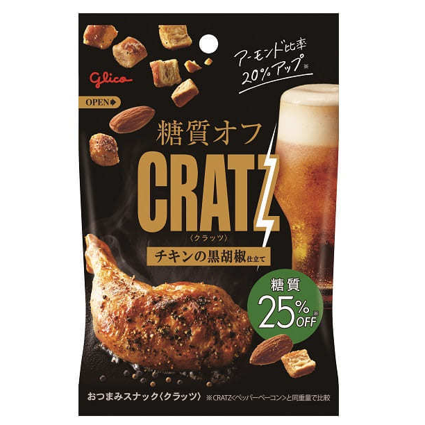 글리코 GLICO 탄수화물 오프 클라츠 치킨 블랙 후추 재단 42g