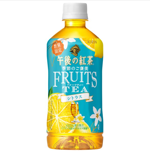 Kirin饮料下午茶季节性奖励水果茶柑橘500ml x 24瓶