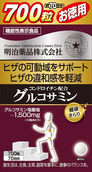 Meiji Pharmaceutical Healthy Kirari 가치 Chondroitin 700 글루코사민 입자