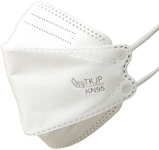 TKJP 어린이용 리프형 KN95 고성능 마스크 (K06) 화이트 색상 개별 포장 30매입