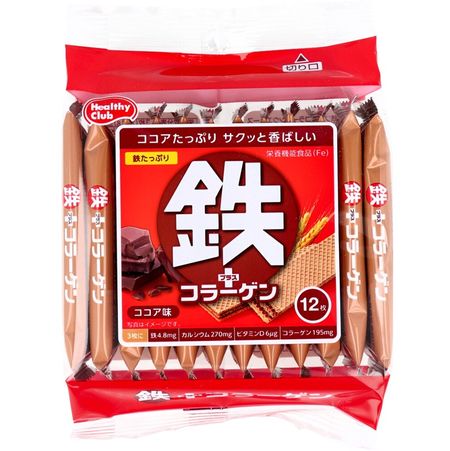 鐵加膠原蛋白薄餅 12 片