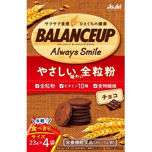 朝日食品集團 BALANCE UP 餘額 - 全穀物巧克力92克（23克x 4袋）