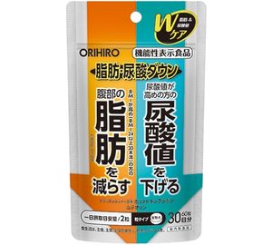 ORIHIRO Fat and Uric Acid Down 60 tablets Functional Food Black Ginger-derived Polymethoxyflavone Luteolin