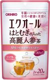 オリヒロ エクオールはとむぎの入った高麗人参茶 2g×20袋