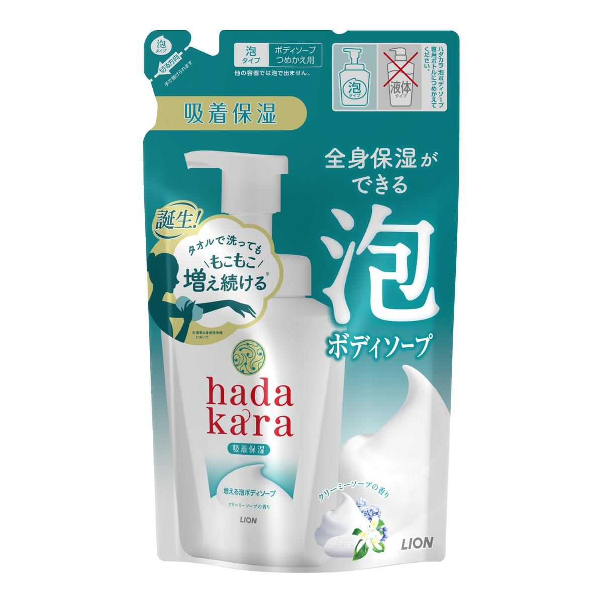 Lion Hadakara Body Soap Foam Type Creamy Sap