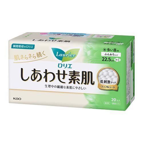 Kao Laurier Happy Skin Heavy Day Use with Wings 22.5cm 20 pieces