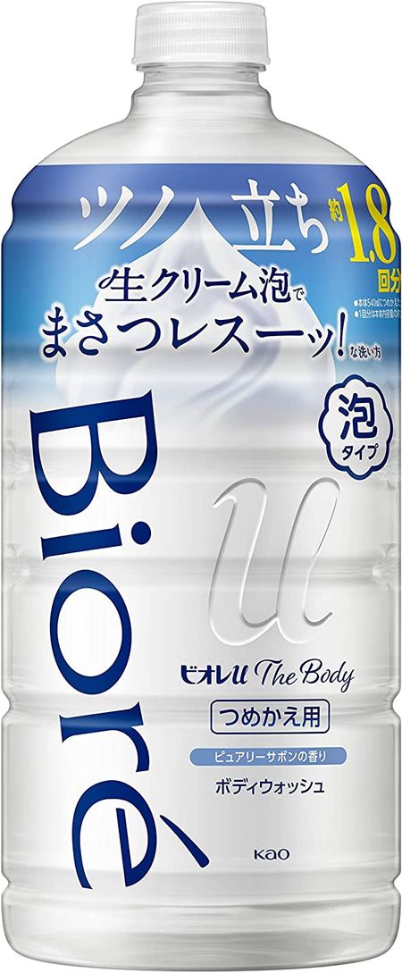 카오 비오레U 더 바디 폼 타입 퓨어리 사봉 향 리필용 780ml
