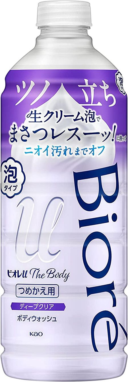 카오 비오레U 더 바디 폼 타입 딥 클리어 허벌 프레시 향 리필용 440ml