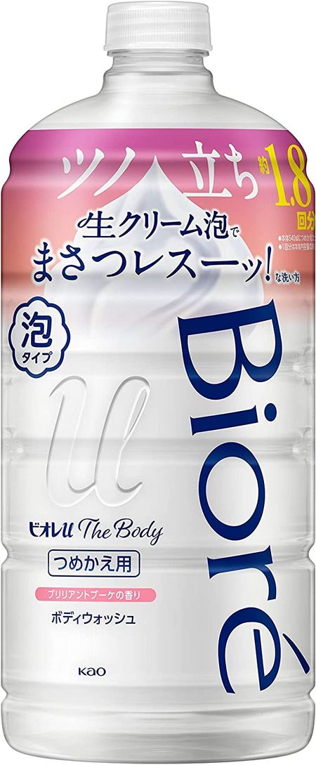 花王 Biore u The Body 泡沫型沐浴乳 補充包 780ml 璀璨花束香