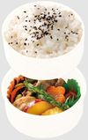 Skater 抗菌午餐盒 双层圆形 500ml 战斗猫图案 日本制造 ONWR1AG-A