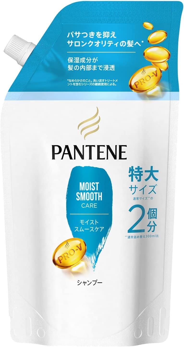 P & G 팬 테인 촉촉한 부드러운 관리 샴푸 슬리퍼 크기 600ml