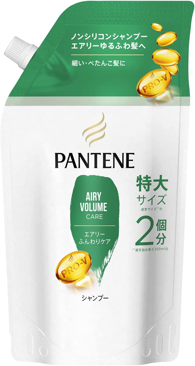 P&G PANTENE/潘婷 P＆G PAN TANE AIRY蓬鬆護理洗髮劑Semple Overdo尺寸600ml