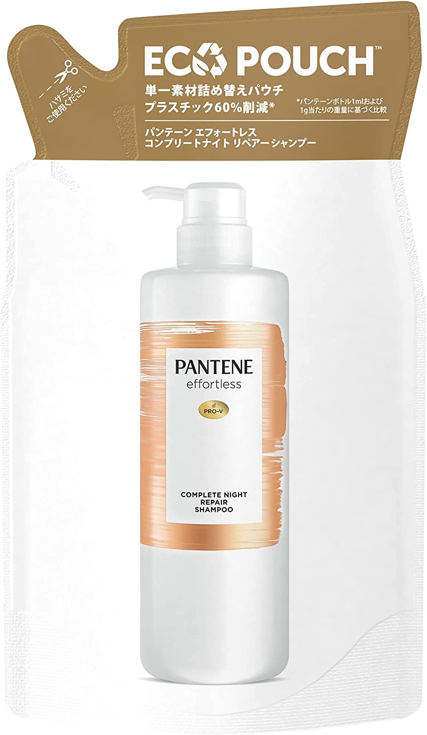 P&G PANTENE/潘婷 P&G 潘婷 Effortless 完美夜間修護洗髮精 補充包 350ml