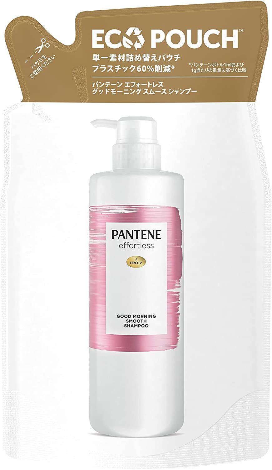 P & G Pan Tane Effortless Good Morning Smooth Shampoo Refill 350ml