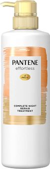 P&G 潘婷 Effortless 完美夜間修護 無防腐劑添加護髮乳 按壓瓶 480g