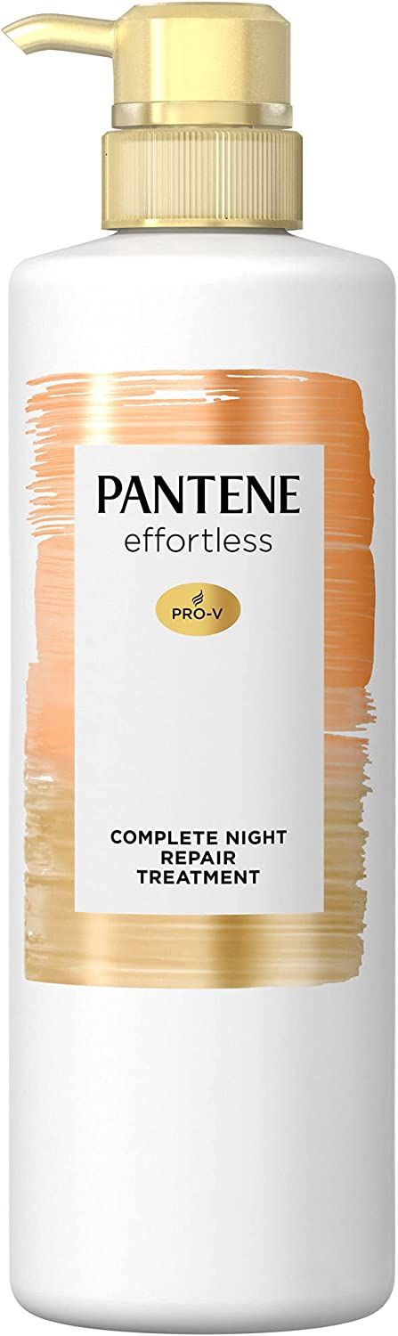 P&G 潘婷 Effortless 完美夜間修護 無防腐劑添加護髮乳 按壓瓶 480g