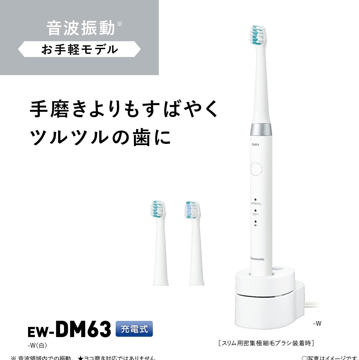 Panasonic Panasonic EW-DM63-W [Sound wave vibration hub brush