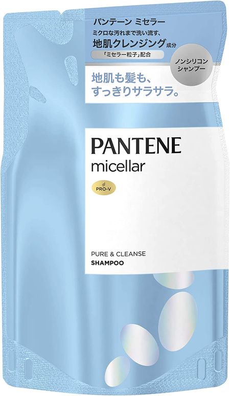 P&G Pantene Micellar Silicone-Free Shampoo Pure & Cleanse Refill 350mL