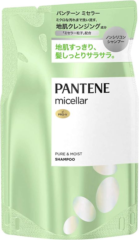 P&G Pantene Micellar Silicone-Free Shampoo Pure & Moist Refill 350mL