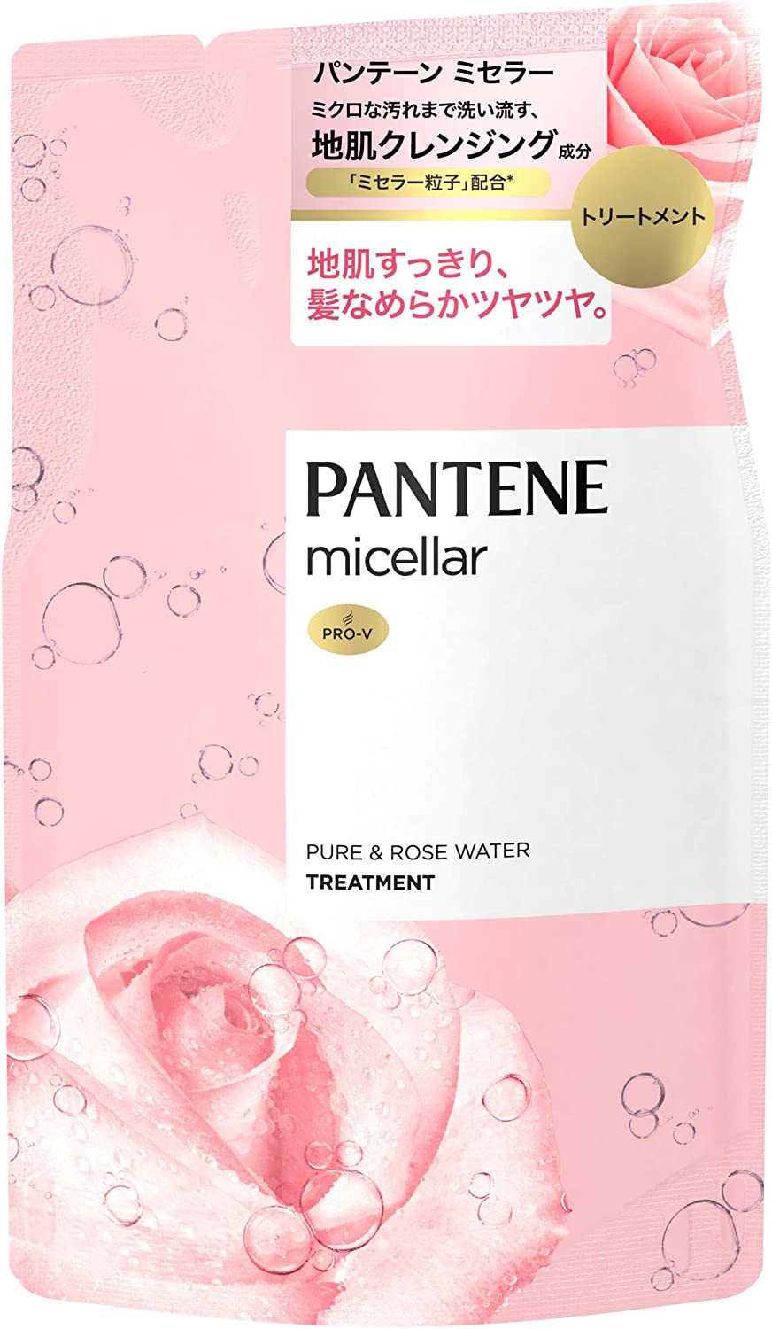 P&G PANTENE/潘婷 P&G 潘婷 Micellar 玫瑰純淨水潤護髮素 補充包 350g