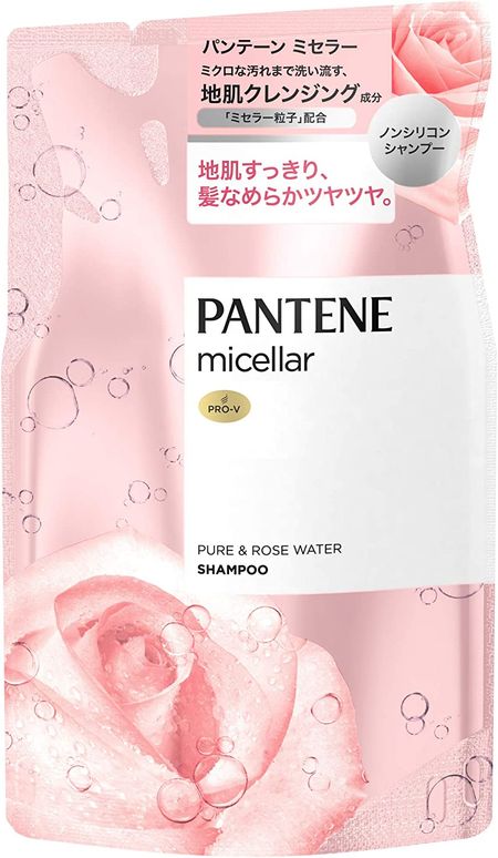 P&G パンテーンミセラー ノンシリコンシャンプー ピュア&ローズウォーター 詰め替え 350mL