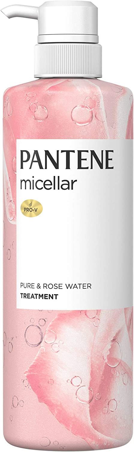 P&G 潘婷 Micellar 玫瑰純淨水潤護髮乳 按壓瓶 500g