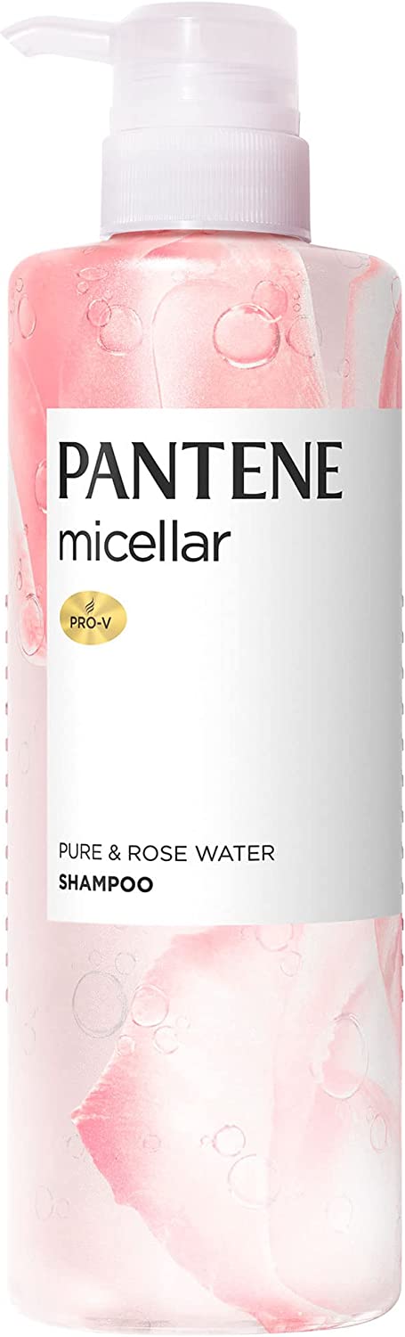 P&G PANTENE/潘婷 P&G 潘婷 Micellar 無矽靈洗髮精 純淨玫瑰水 泵式 500mL