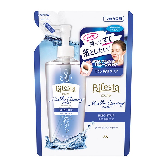 mandom Bifesta/碧菲絲特 Bifesta 膠束卸妝水亮膚補充裝 360ml
