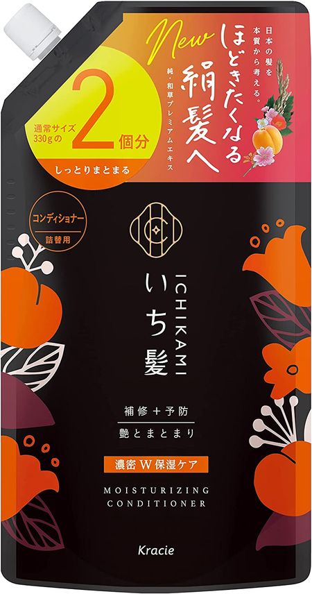 Kracie Ichikami Dense Double Moisturizing Care Conditioner, Refill (2 servings) 660ml