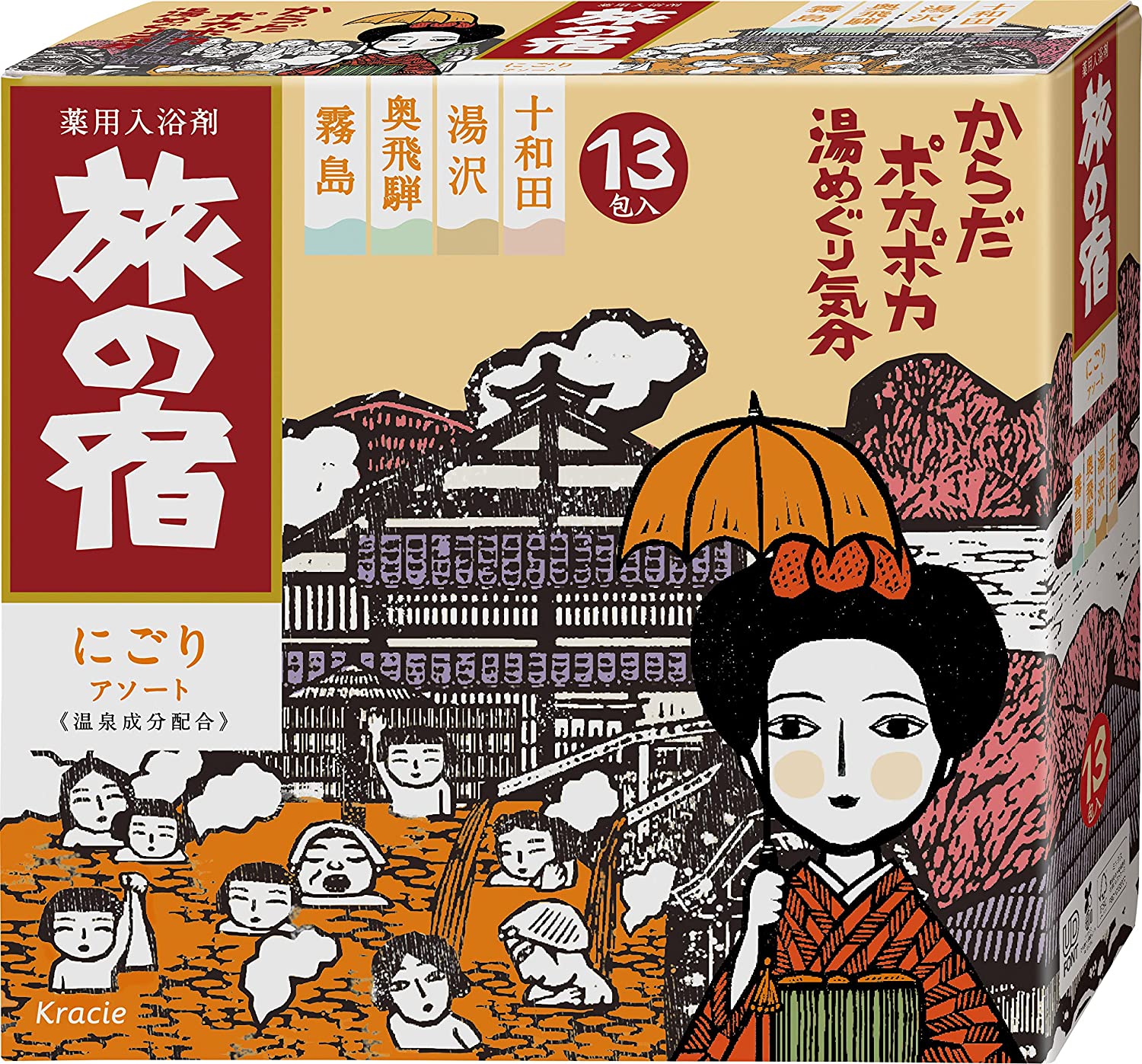 Kracie 旅之宿泡湯粉 Kracie Tabinoyado Nigori 什錦 25g x 13 包