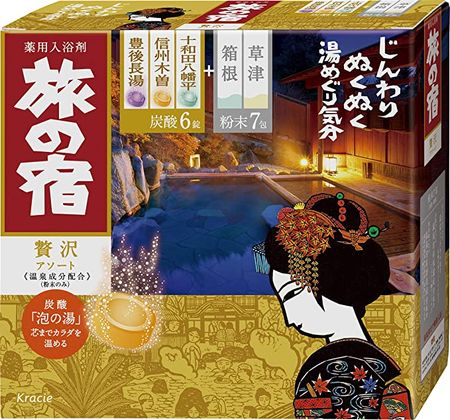 Kracie Tabinoyado Luxury Assortment 25g x 7 packets + 40g x 6 tablets