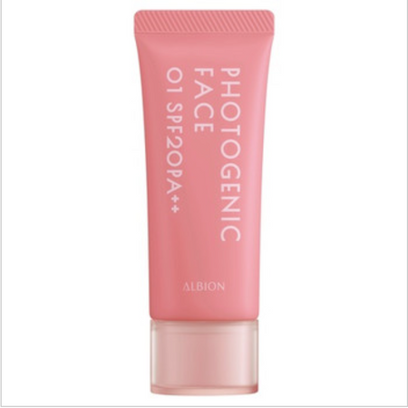 Albion Photogenic Face（精华液、妆前乳、粉底）颜色：01 Peach Beige SPF20 PA++