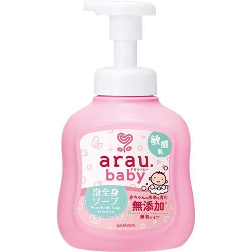 SARAYA Arau。嬰兒泡沫全肥皂敏感的皮膚身體