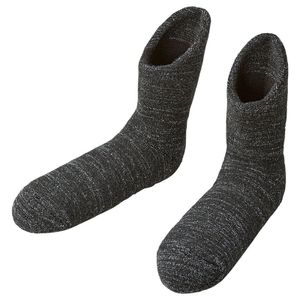 Cosit Bincho Charcoal Home Socks Long Dark Gray 22.5-25cm